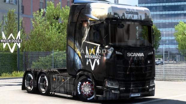 ETS2 - Scania Watch Dogs 2 Skin (1.47.x)