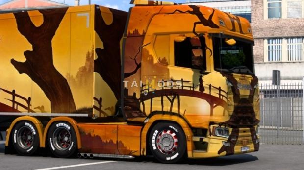 ETS2 - Scania Samurai Painting Art Skin (1.46.x)