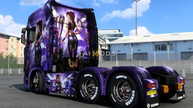 ETS2 - Scania Jessie Rasberry Skin (1.46.x)