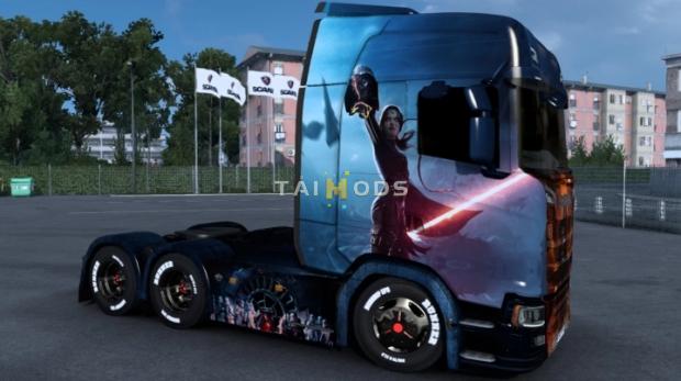ETS2 - Scania Star Wars Girl Skin (1.46.x)