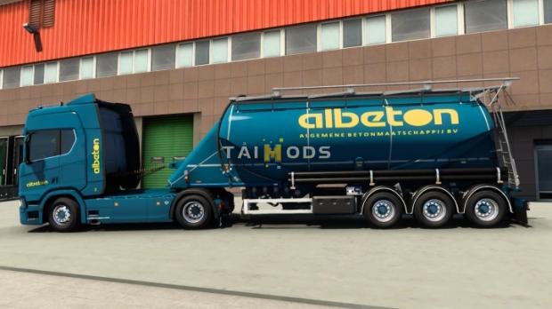 ETS2 - Albeton - SCS Scania NG & Silo Trailer 10m Skinpack (1.46.x)