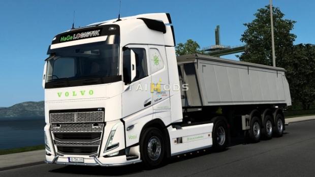 ETS2 - Volvo FH5 HaGe Logistik Vossi Skin (1.46.x)