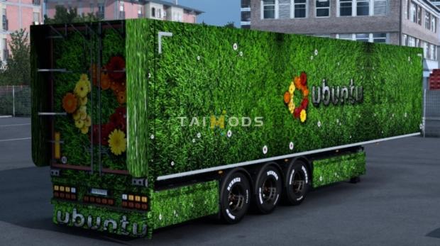 ETS2 - Ubuntu Trailer Skin (1.46.x)