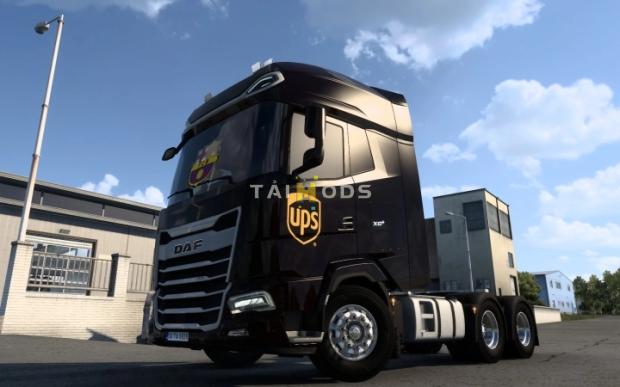 ETS2 - DAF 2021 UPS Skin V1.0 (1.46.x)