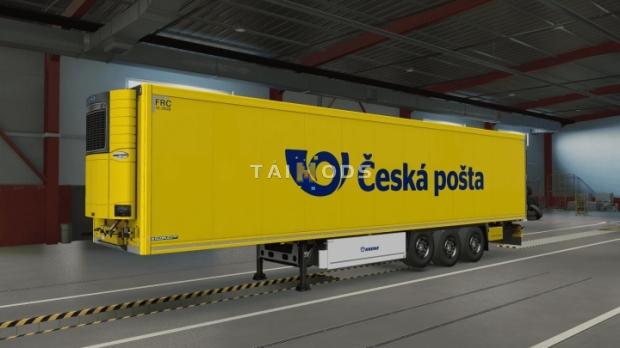 ETS2 - Federal Postal Services Trailers Skins Pack V1.0.1 (1.45.x)