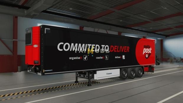 ETS2 - Federal Postal Services Trailers Skins Pack V1.0.1 (1.45.x)
