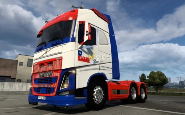 ETS2 - Volvo FH 2012 Chile Skin V1.0 (1.46.x)