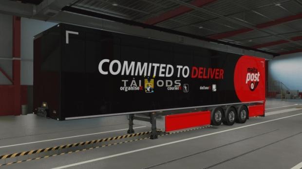 ETS2 - Federal Postal Services Trailers Skins V1.0 (1.45.x)