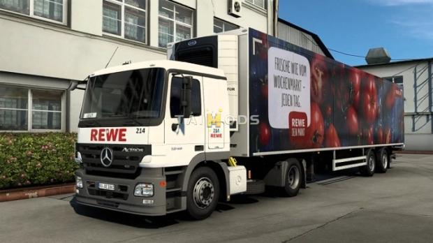 ETS2 - Mercedes Actros MP2 Rewe Combo Skin (1.45.x)