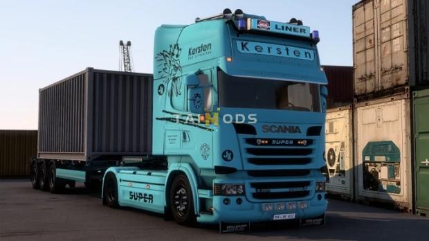 ETS2 - Scania FreD Kersten Transporte Skin (1.44.x)