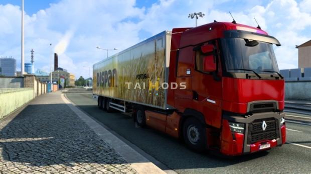 ETS2 - Trailer Skin Dispan and Transportes Rapido Portuguese Companies V2.0 (1.44.x)