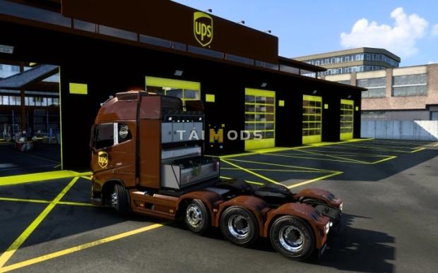 ETS2 - Volvo FH16 2012 UPS Skin V1.0 (1.44.x)