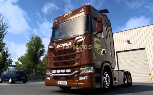 ETS2 - Scania S 2016 UPS Skin V1.0 (1.44.x)
