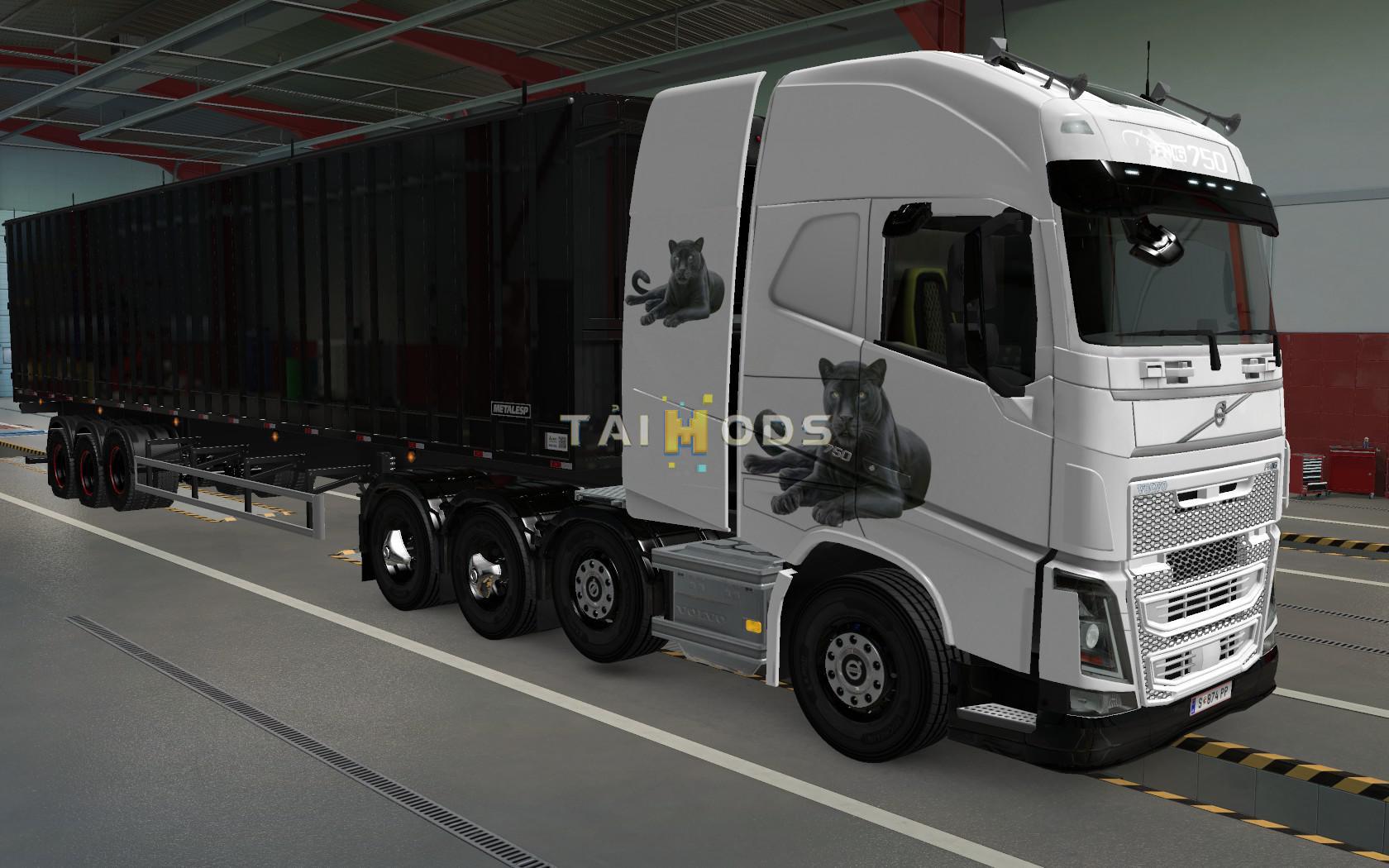 ETS2 - Volvo FH16 2012 8x4 Pantera Skin (1.39.x) (1.35.x)