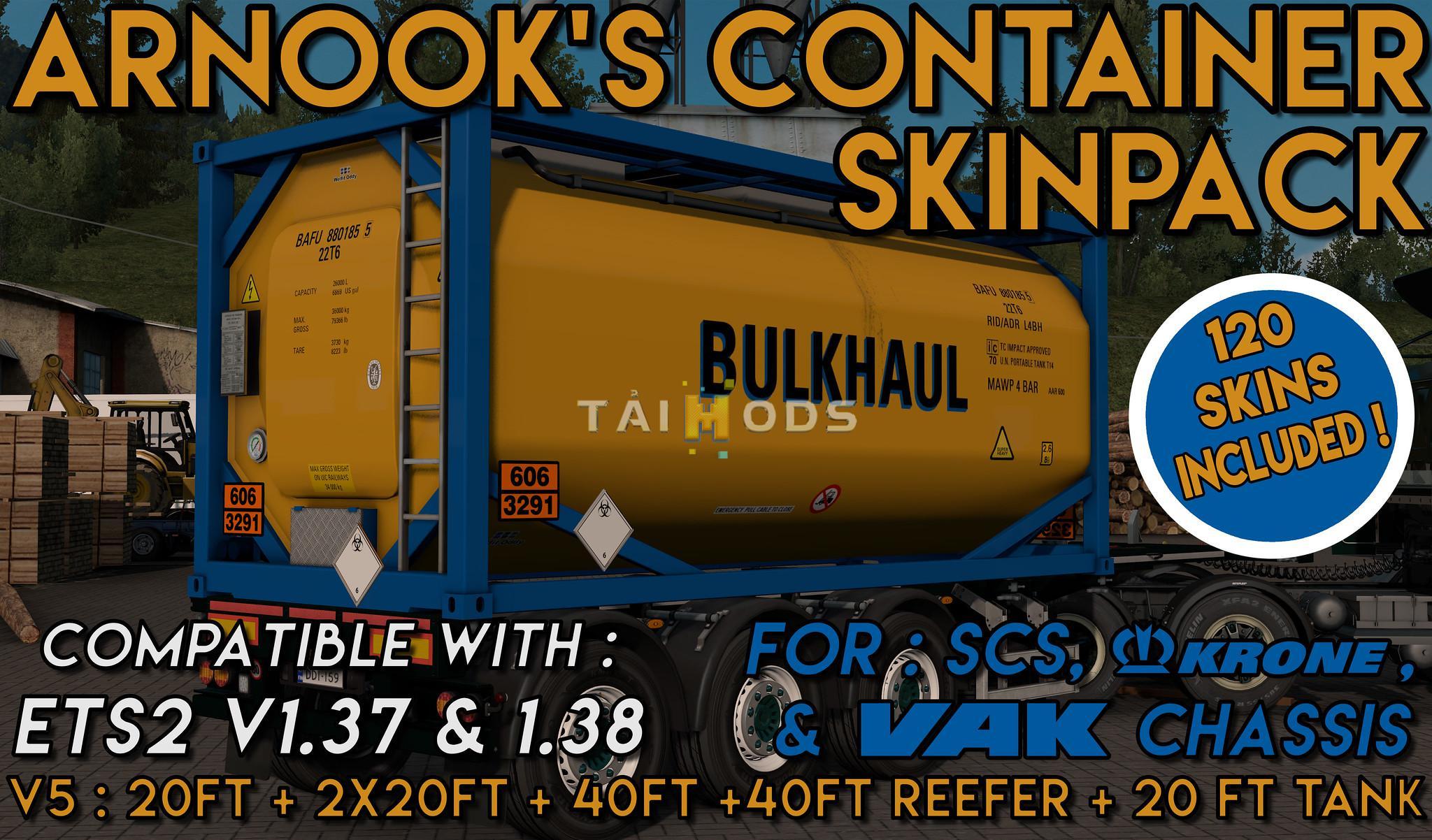 ETS2 - SCS Containers Skin Project V5.1 (1.37 - 1.38) (1.38.x)