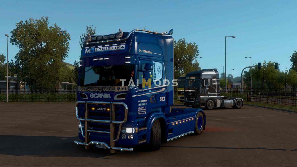 ETS2 -  Scania RJL RS MD Logistika Skin V1.0 (1.38.x)