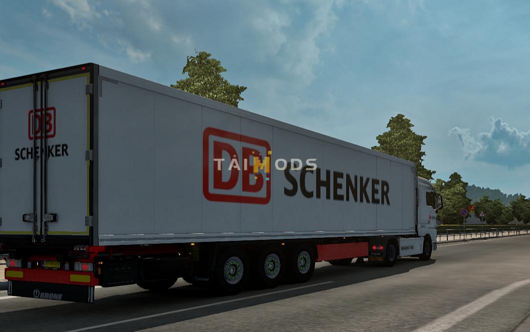 ETS2 -  Krone Trailer DB Schenker Skin (1.38.x)