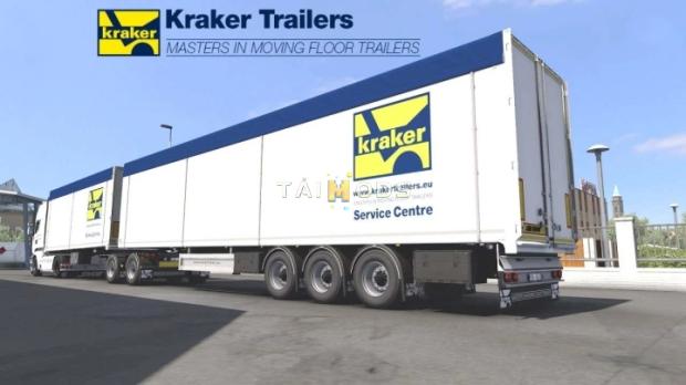 ETS2 - Kraker Walkingfloor Trailer V2.3 (1.48.x)