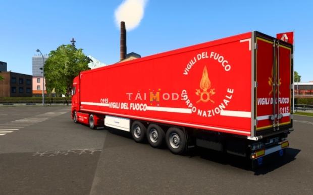 ETS2 - Krone Trailer Cool Vigili Del Fuoco (1.46.x)