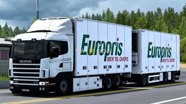 ETS2 - Bussbygg Chassis Addon + Drawbar Trailer v1.3.5 (1.46.x)