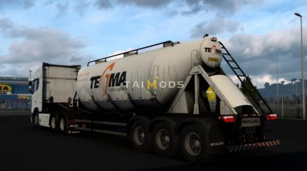 ETS2 - Metales Silocar 3 Axle 6x2 35M V1.0 (1.43.x)
