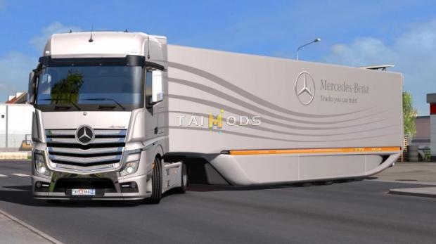 ETS2 - Mercedes Aero Dynamic Trailer V1.2.6 (1.43.x)