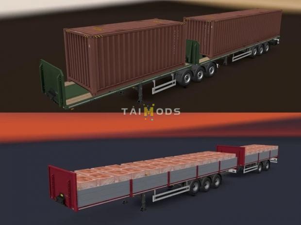 ETS2 - Freight Market Flatbed Doubles (1.41.x)