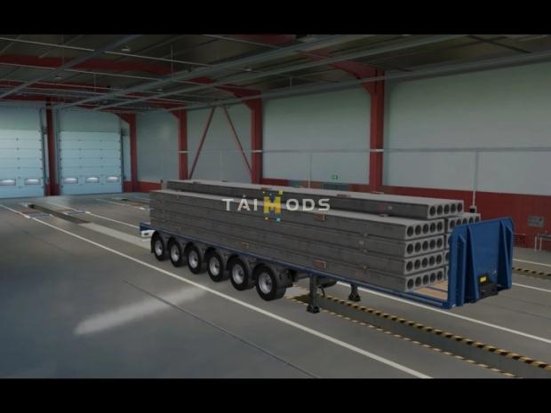 ETS2 - Ballast Trailer 6 Axles V2.0 (1.41.x)