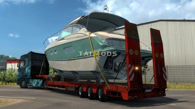 ETS2 - Steerable Axles for Lowbed Trailer (1.42.x)