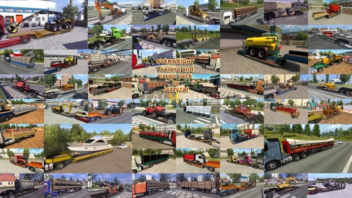 ETS2 - Overweight Trailers and Cargo Pack V9.9 (1.41.x)
