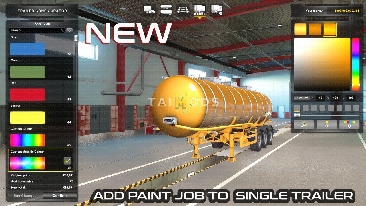 ETS2 - Hybrid Schwarzmuller Food Tank Trailer Mod V1.1 (1.39.x)