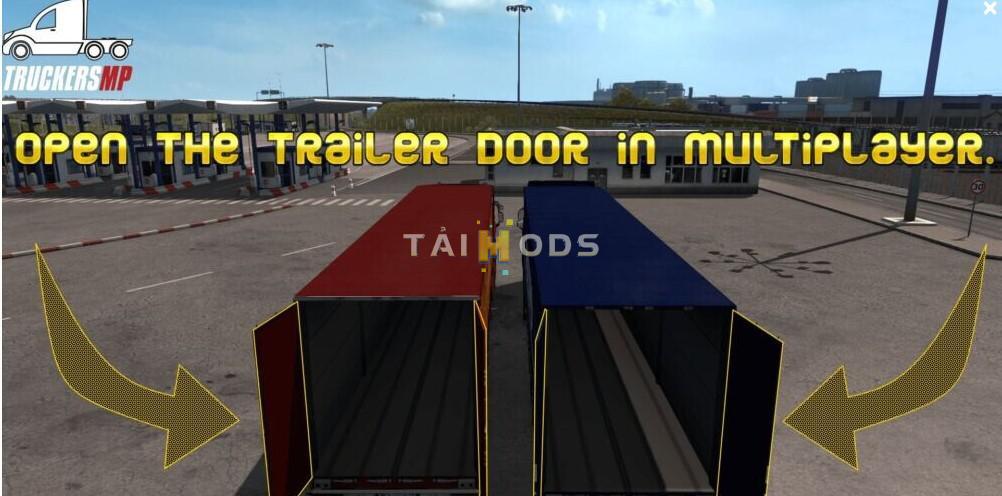 ETS2 - Open Door Trailer MP/Offline (1.39.x)