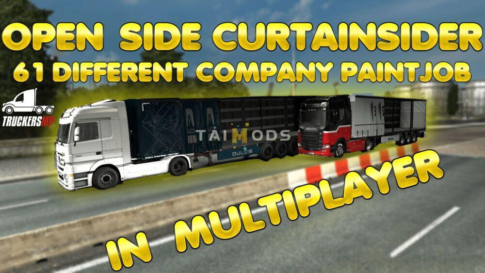 ETS2 - Open Side Trailers [MP] 1.39.x