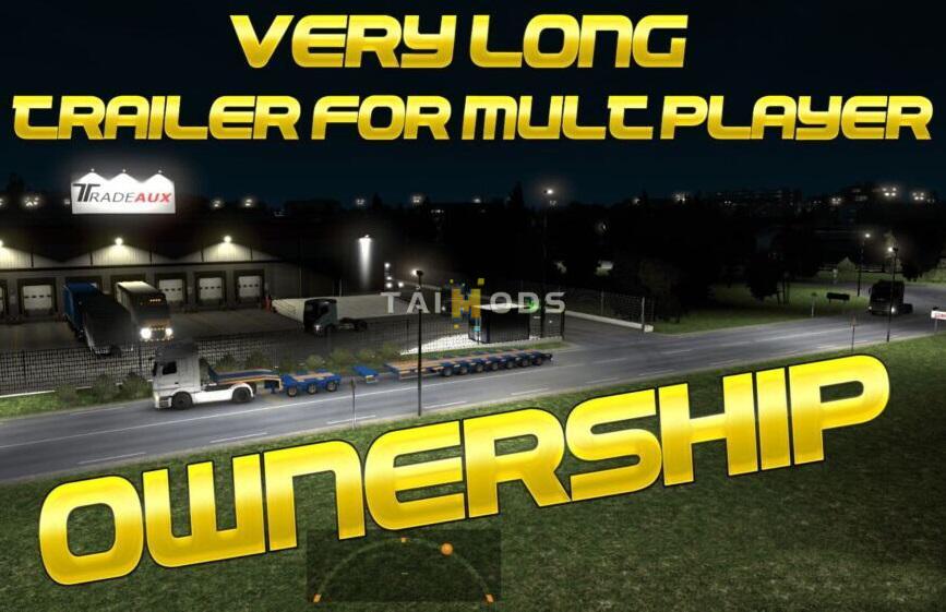 ETS2 - Long Low Bed (7+3 Axles Extendable Long) MP (1.39.x)