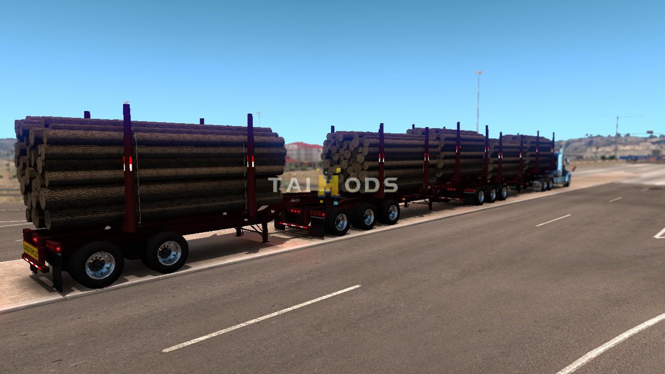 ETS2 - Arctic Logs Triple Trailers Ownable (1.39.x)