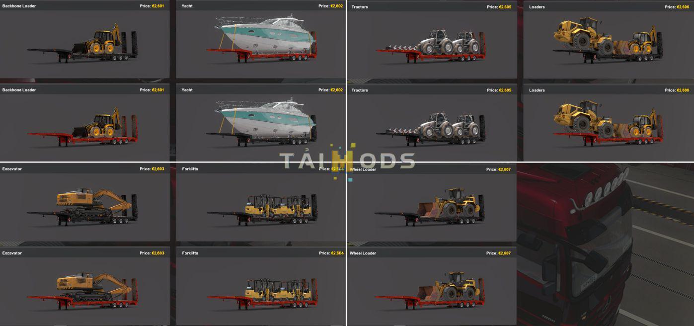 ETS2 - Low Bed Personal Trailer Mod for Multiplayer V1.0 (1.38.x)