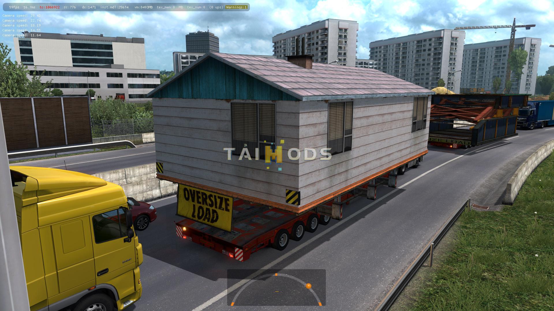 ETS2 - Oversized Trailers - Full Extreme in Traffic Mod (1.39.x)