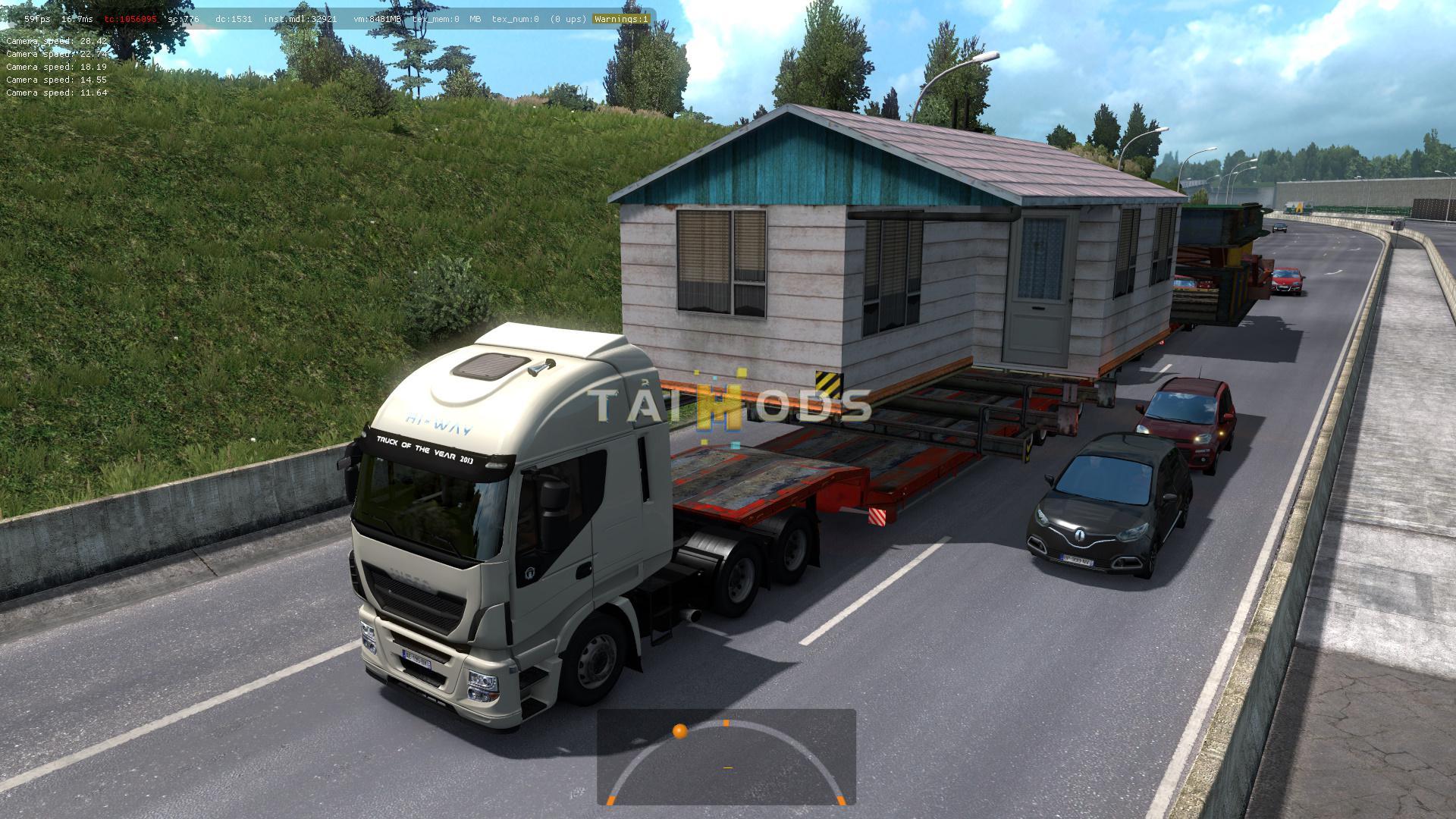 ETS2 - Oversized Trailers - Full Extreme in Traffic Mod (1.39.x)