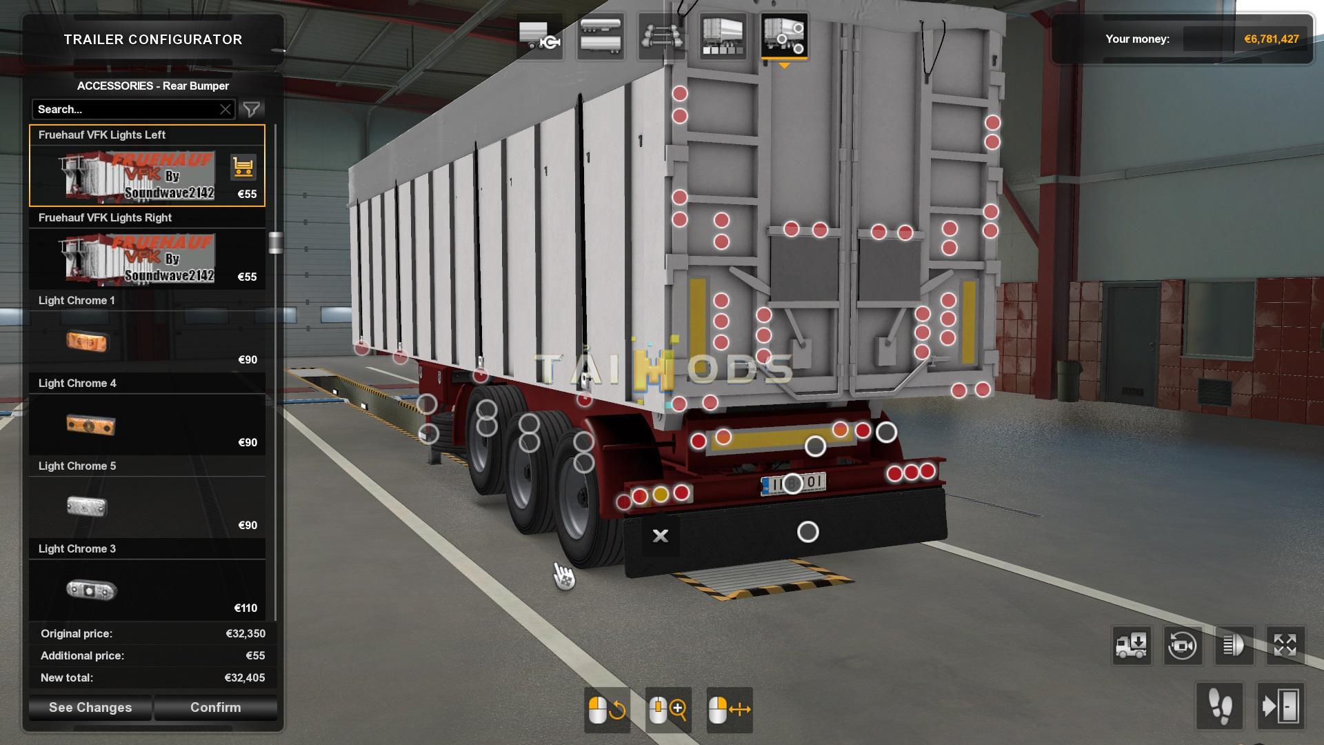 ETS2 - Fruehauf VFK Tipper Trailer V1.0 (1.38.x)