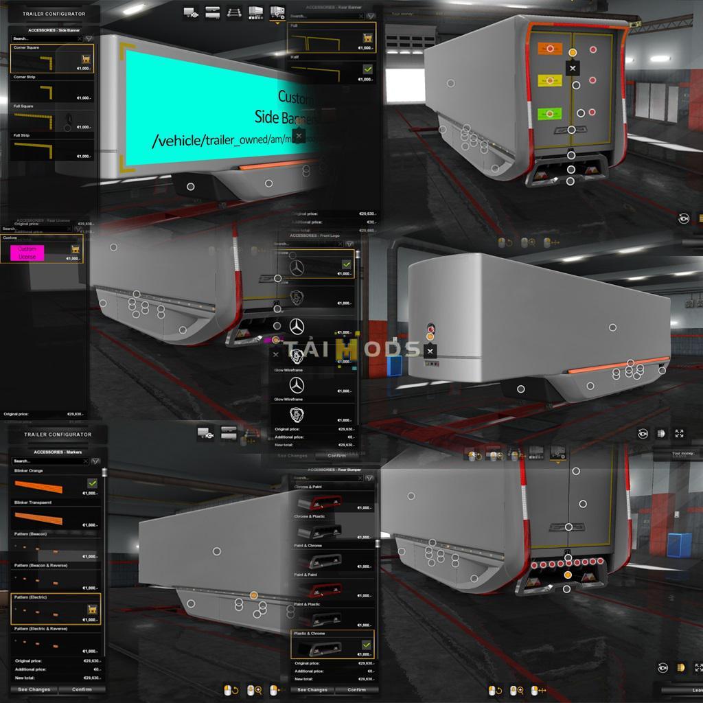 ETS2 - Mercedes AeroDynamic Trailer V1.2.1 (1.38 - 1.39) (1.39.x)
