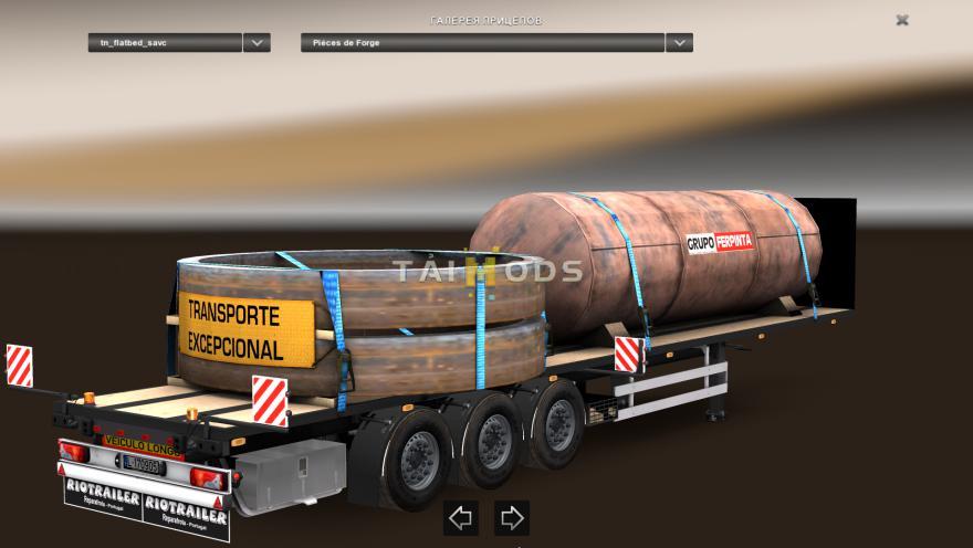 ETS2 - Flatbed Rio Trailer Pack (1.38.x)