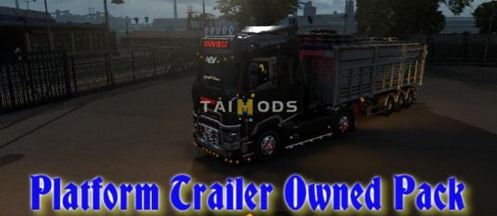 ETS2 - Platform Trailer Owned Pack V1.1 (1.38.x)