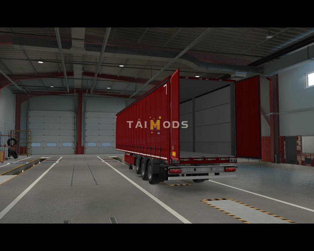 ETS2 - Openable Side Curtain and Back Door (MP-TruckersMP) V1 (1.37.x)