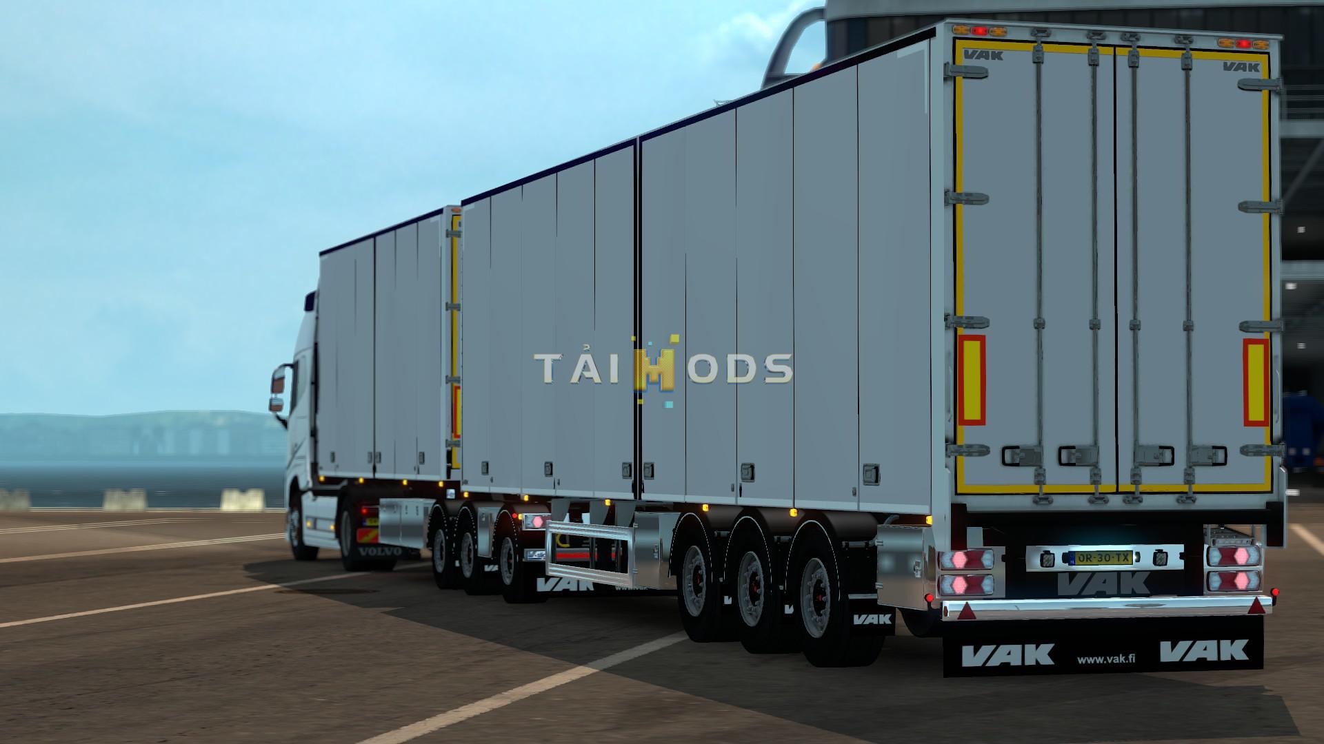ETS2 - VAK V-Slider + Limetec Trailer B-Double V1.0 (1.37.x)