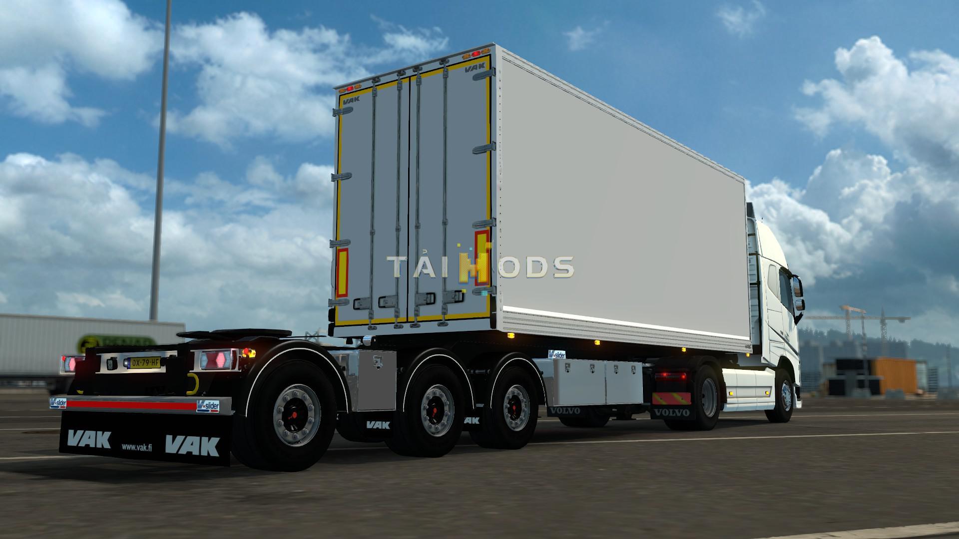 ETS2 - VAK V-Slider + Limetec Trailer B-Double V1.0 (1.37.x)