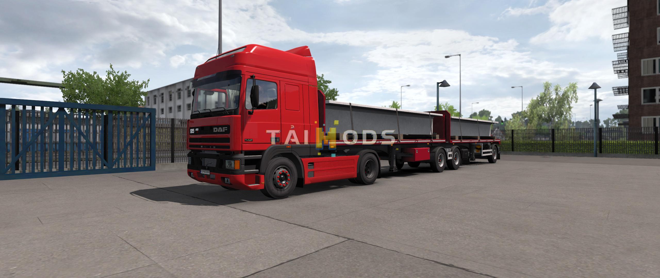 ETS2 - SCS Flatbed B-Double V1.2 (1.37.x)