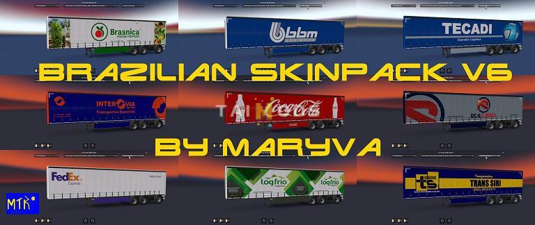 ETS2 - Brazilian Skinpack V6.0 (1.36.x)