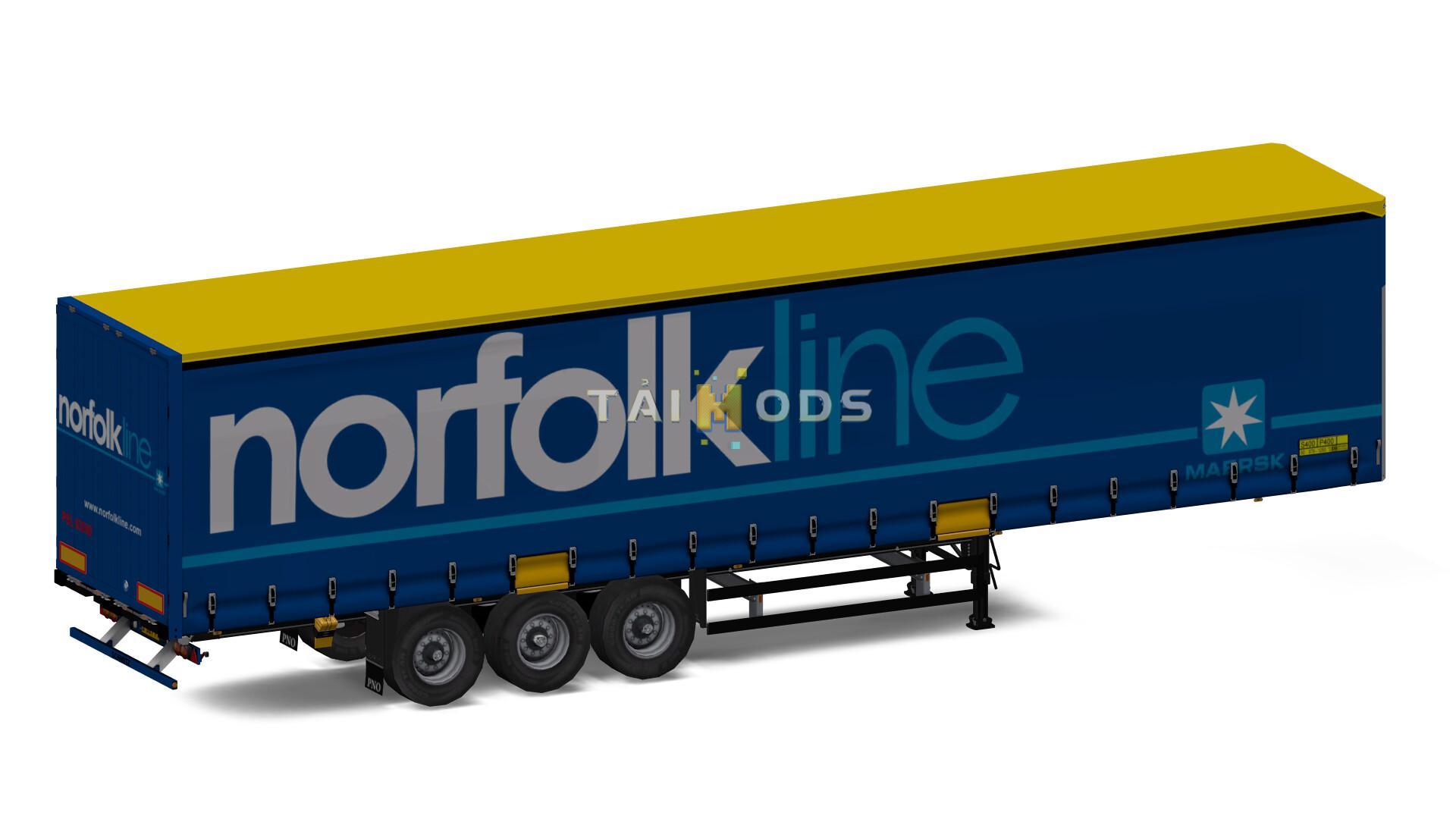 ETS2 - Schmitz Huckepack Curtain V2.0 (1.36.x)