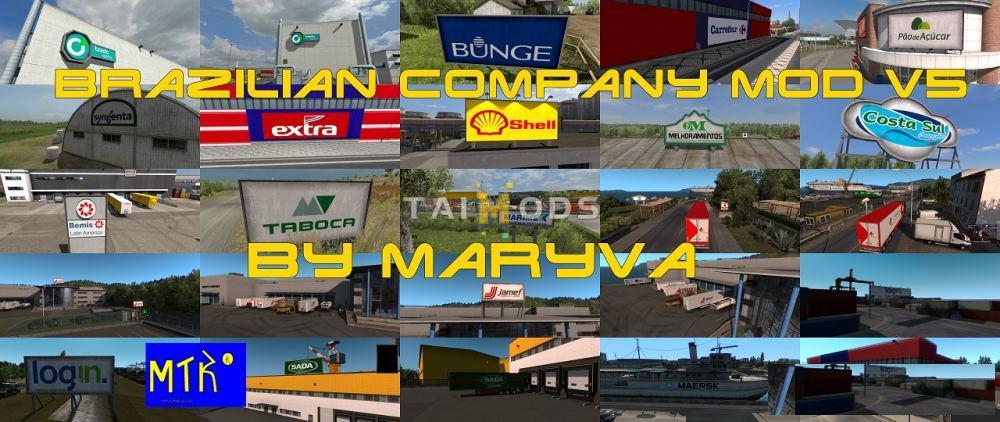 ETS2 - Brazilian Company Mod V5.0 (1.36.x)