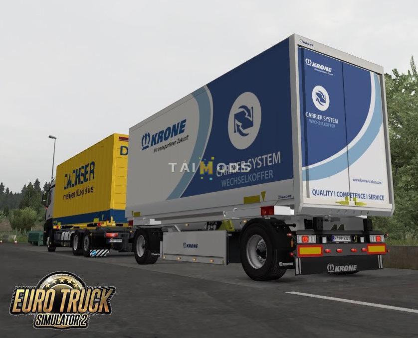 ETS2 - Krone Boxcarrier 4 Chassis Variant (1.36.x)